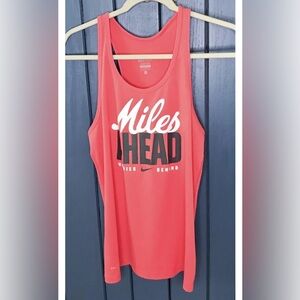 Nike Dri Fit Miles Ahead Racerback Tank Top Medium Gorpcore Athletic Wear